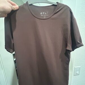 BYLT Basics Men's Short Sleeve Brown Tee